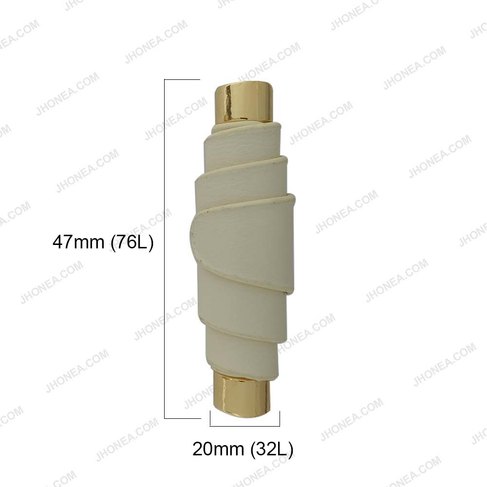 Modern PU Leather Down Loop Buttons for Designer Coats and Apparel