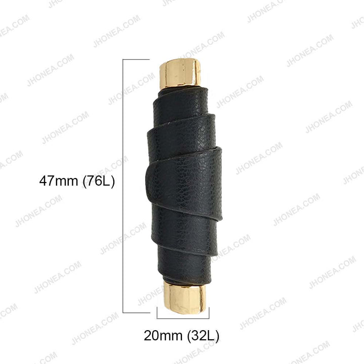 Modern PU Leather Down Loop Buttons for Designer Coats and Apparel