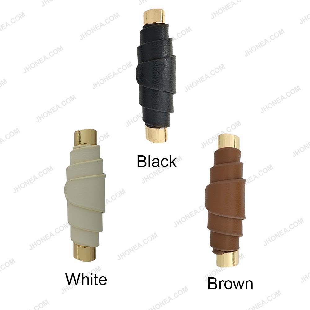 Modern PU Leather Down Loop Buttons for Designer Coats and Apparel