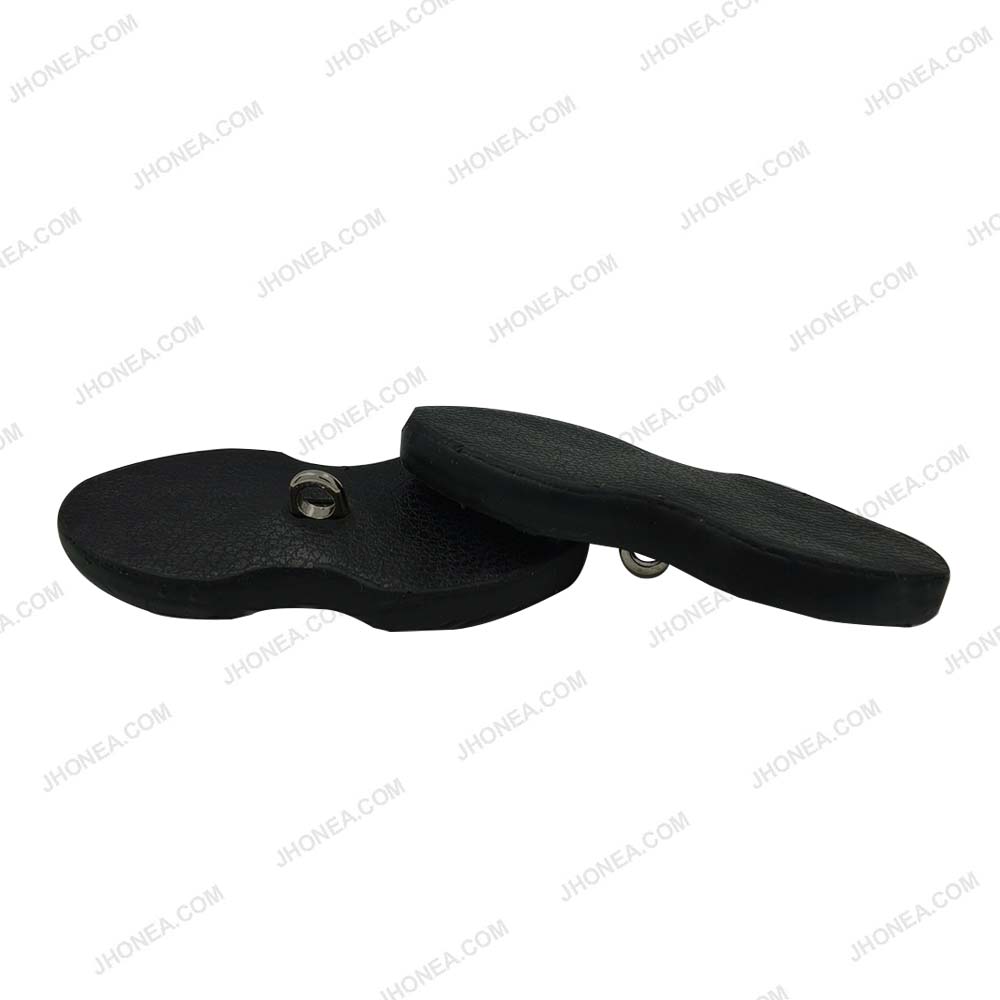 Elegant PU Leather Down loop Buttons for Coats/Knitwear