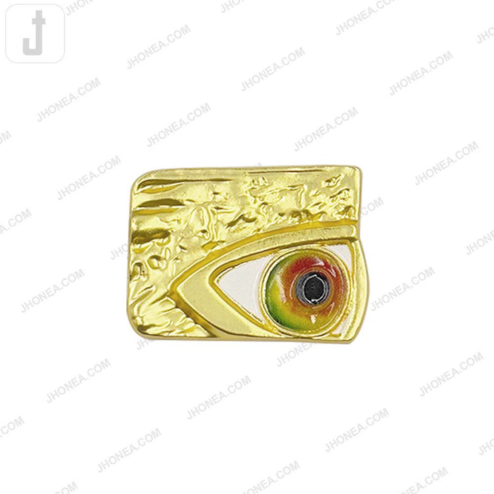 Big Size Eye Double Loop Metal Buttons for Designer Clothing