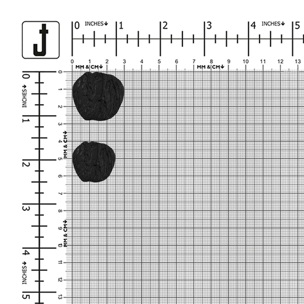 Funky Apple Shape Downhole Loop Shank Metal Button