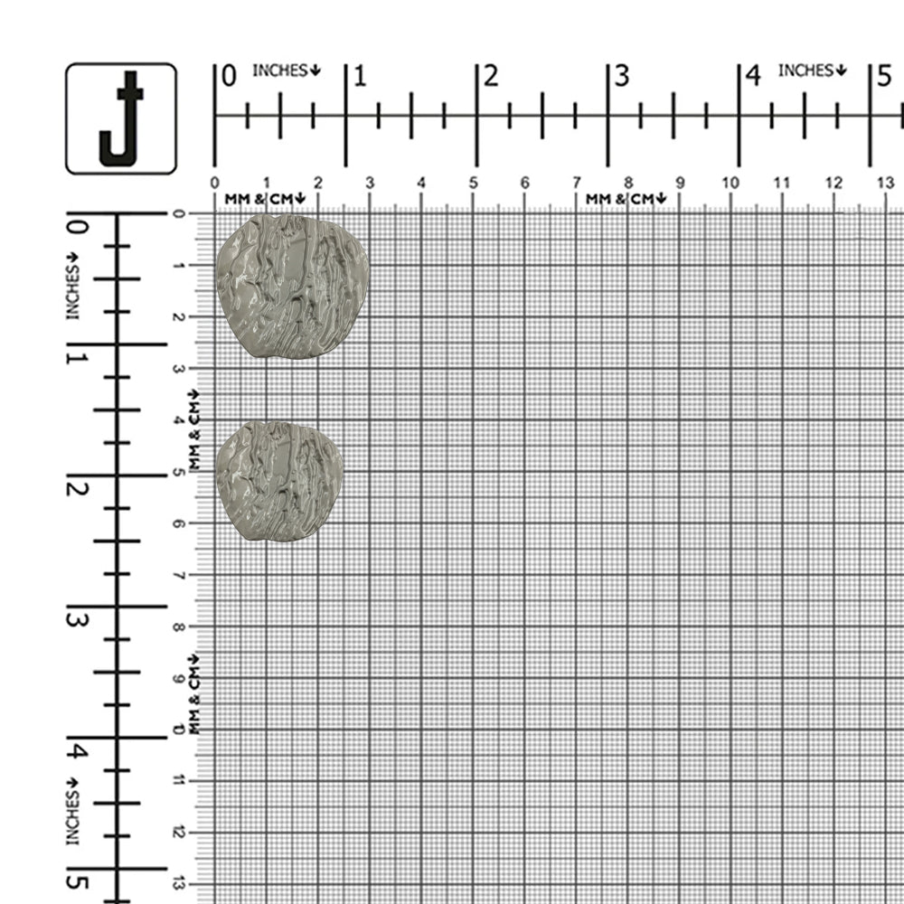 Funky Apple Shape Downhole Loop Shank Metal Button