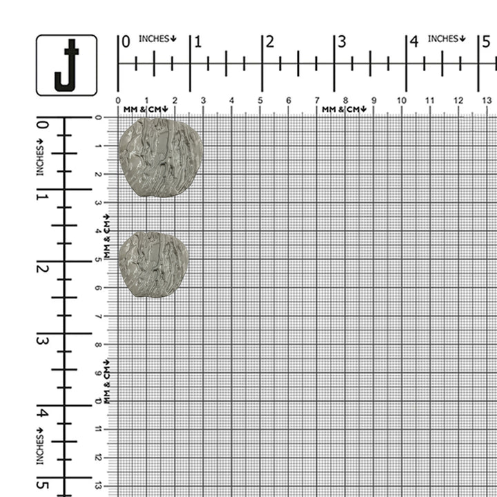 Funky Apple Shape Downhole Loop Shank Metal Button