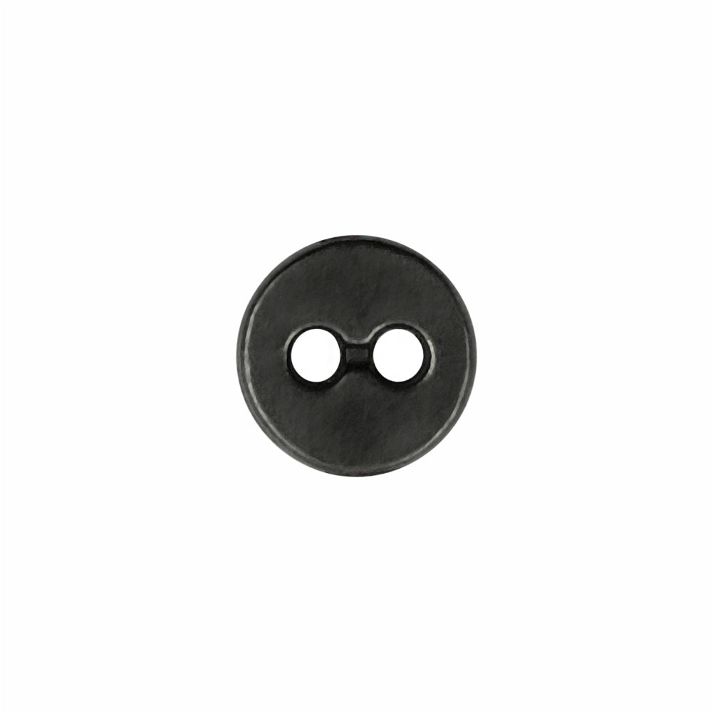 8mm (12L) Gunmetal Round Shape 2 Hole Shirt/Kurta Metal Buttons