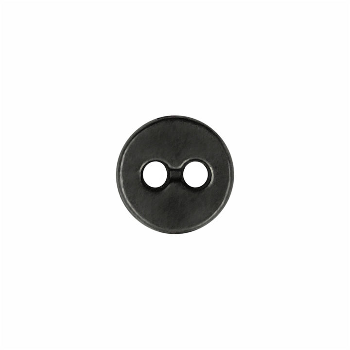 8mm (12L) Gunmetal Round Shape 2 Hole Shirt/Kurta Metal Buttons