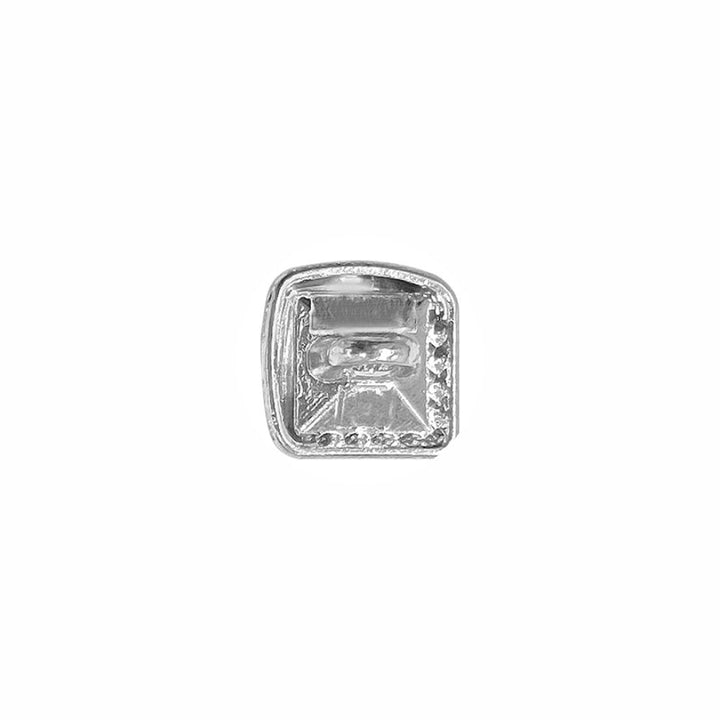 Sparkling Shiny Square Shape Diamond Fancy Metal Buttons for Kurta/Shirts