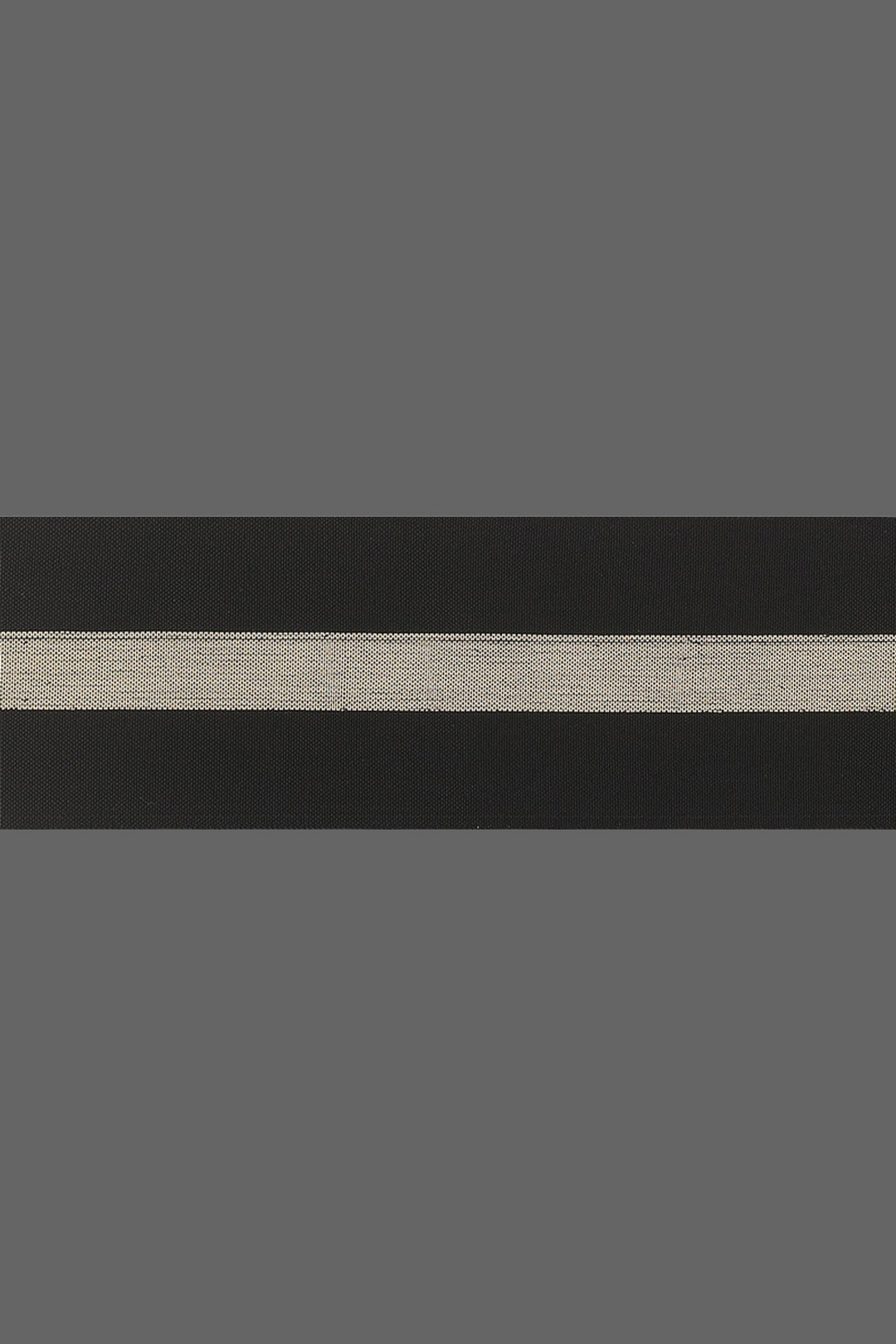 Wide Golden Glitter Striped Soft White & Black Elastic