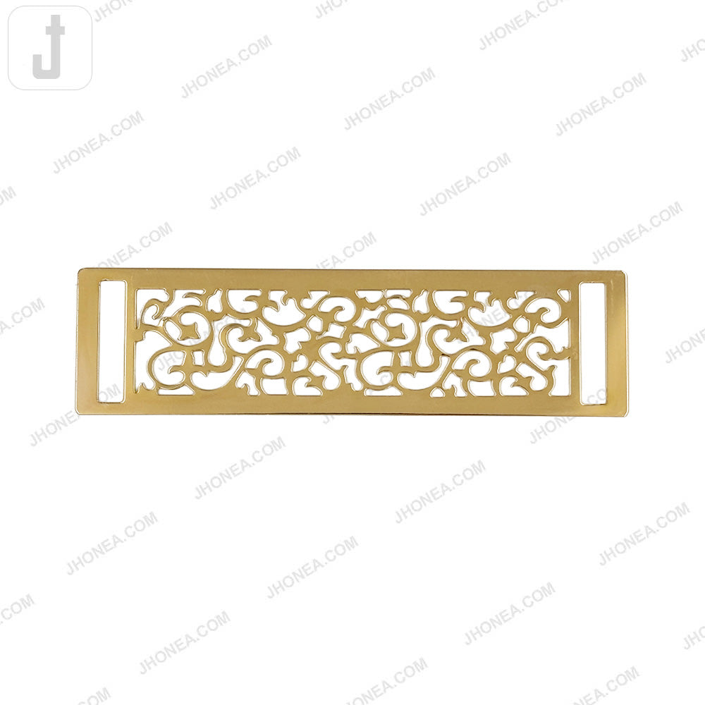 Rectangle Frame Cutwork Design Decorative Clothing Metal Plate Hardware