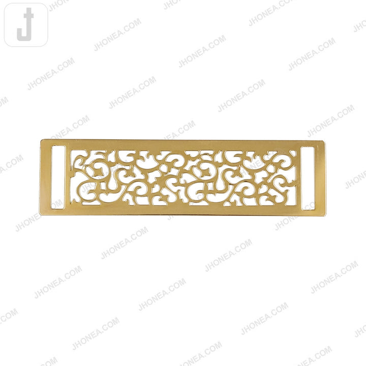 Rectangle Frame Cutwork Design Decorative Clothing Metal Plate Hardware