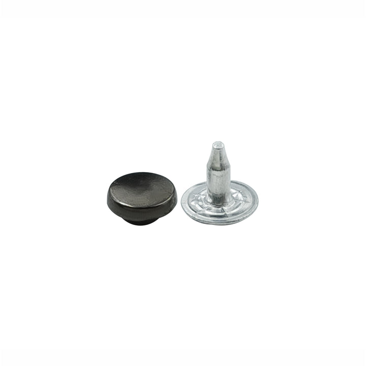 Classic Round Gunmetal Rivet Fastener Studs for Jeans/Jackets/Denim Clothing
