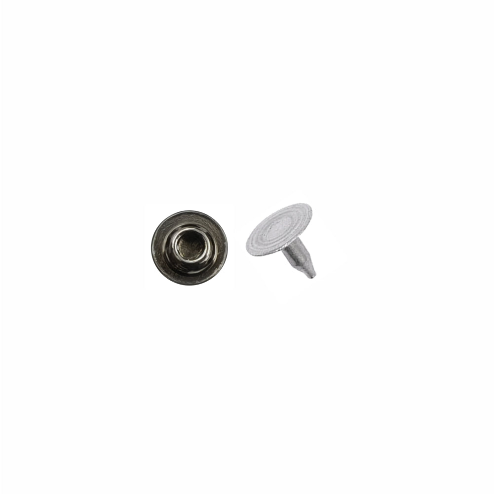 Classic Round Gunmetal Rivet Fastener Studs for Jeans/Jackets/Denim Clothing