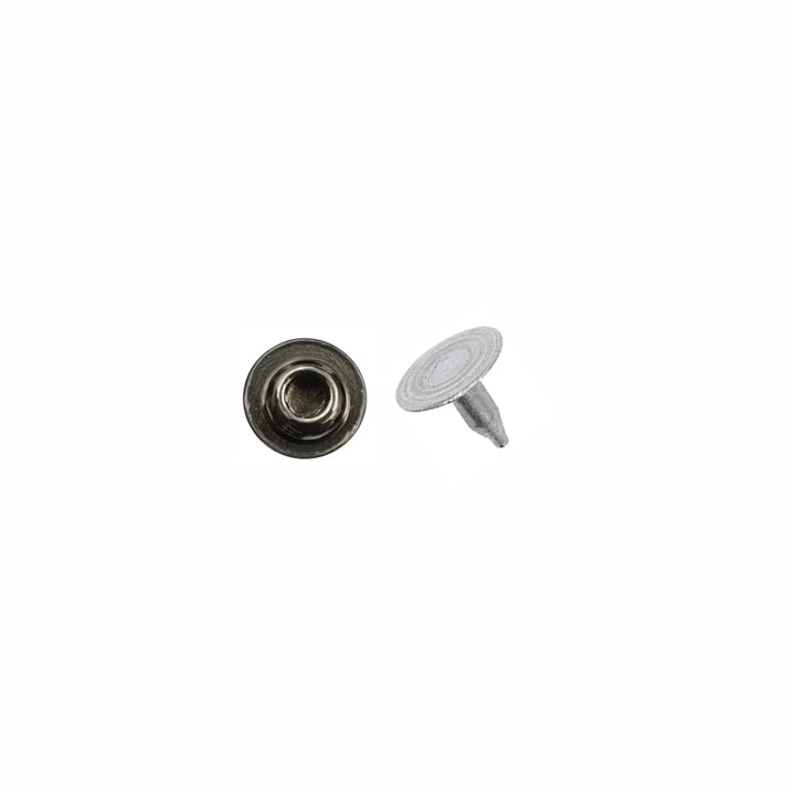 Classic Round Gunmetal Rivet Fastener Studs for Jeans/Jackets/Denim Clothing