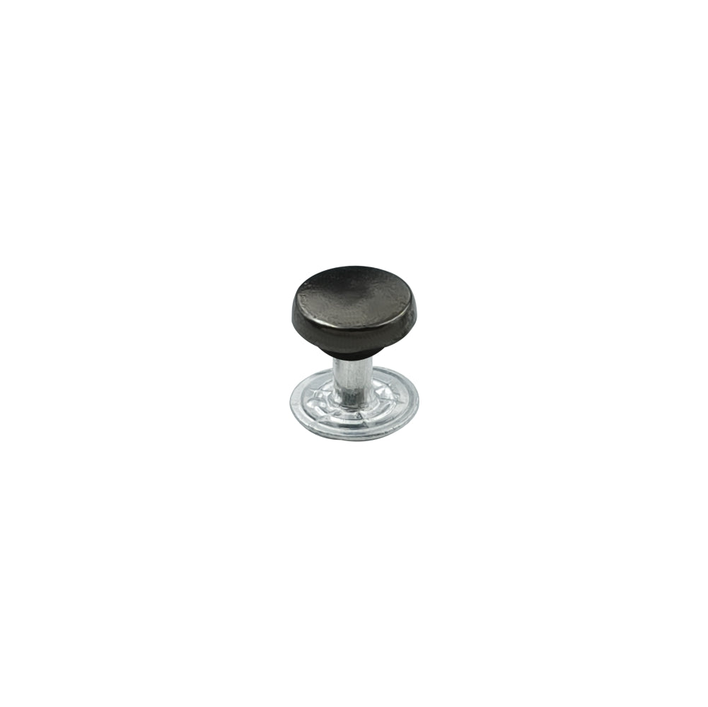 Classic Round Gunmetal Rivet Fastener Studs for Jeans/Jackets/Denim Clothing