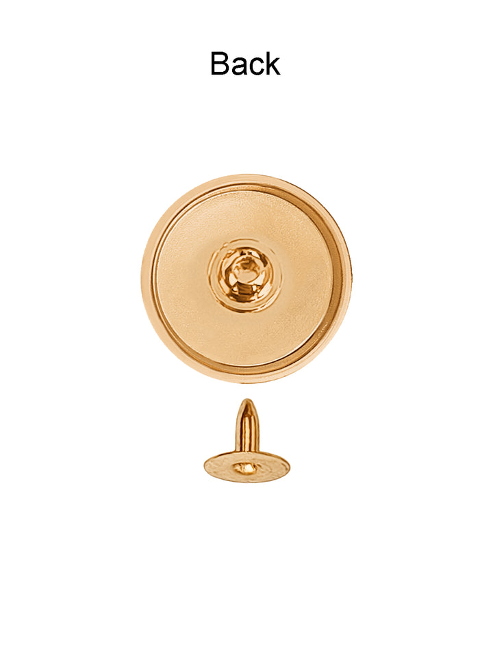 Premium Shiny Gold Flat Surface Metal Rivet Fastener Studs for Jackets/Coats/Jeans