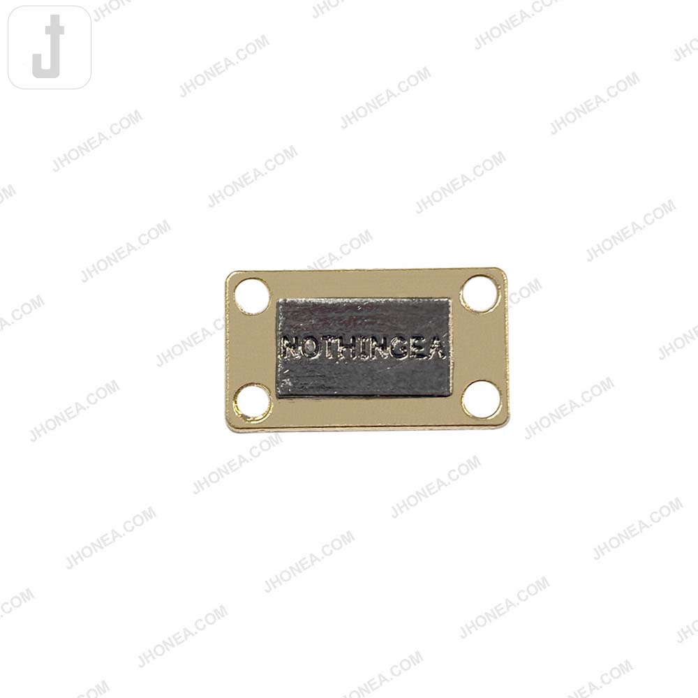 Simple Square Shaped Metal Clothing Accessory for Wallets/Bags