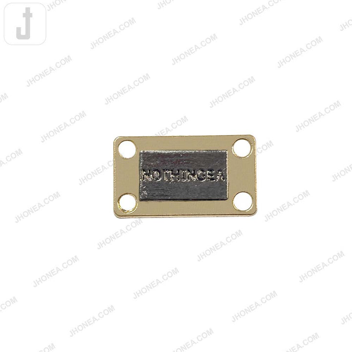 Simple Square Shaped Metal Clothing Accessory for Wallets/Bags