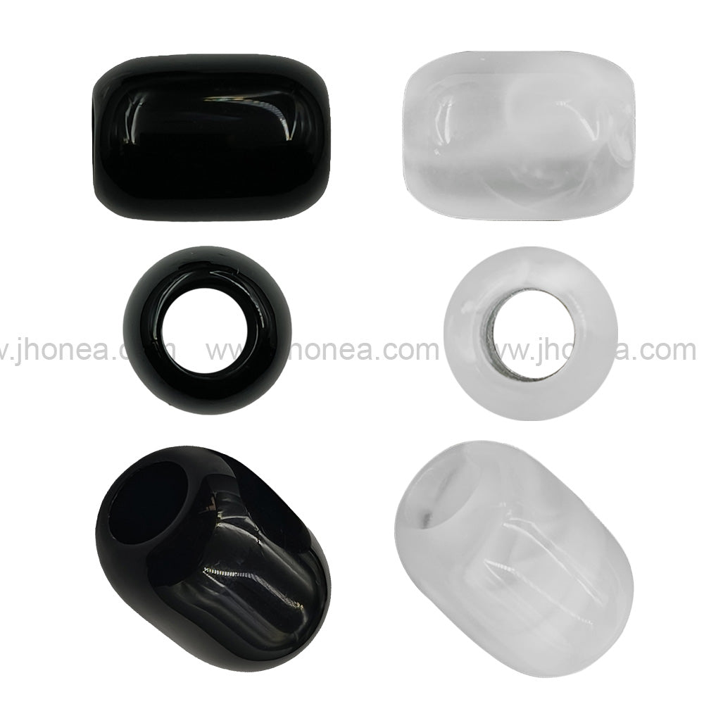 Stylish Black and White Polyester Beads for DIY Jewelry Accessories