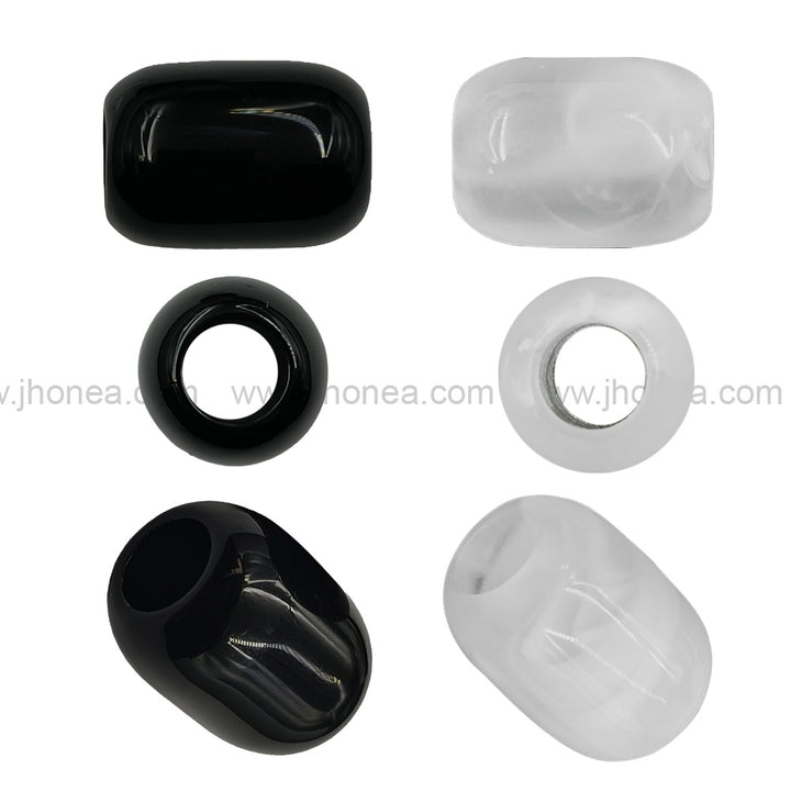 Stylish Black and White Polyester Beads for DIY Jewelry Accessories