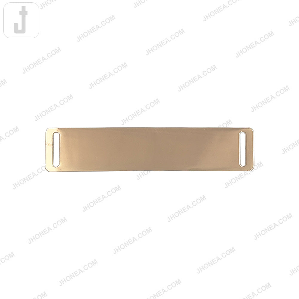 Decorative 2cm Shiny Gold Clothing Metal Plate Hardware