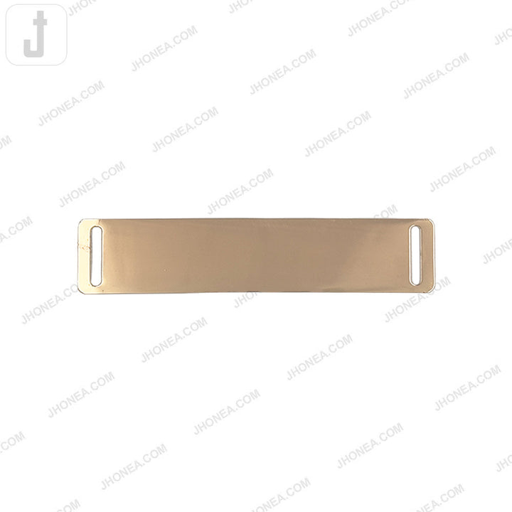 Decorative 2cm Shiny Gold Clothing Metal Plate Hardware