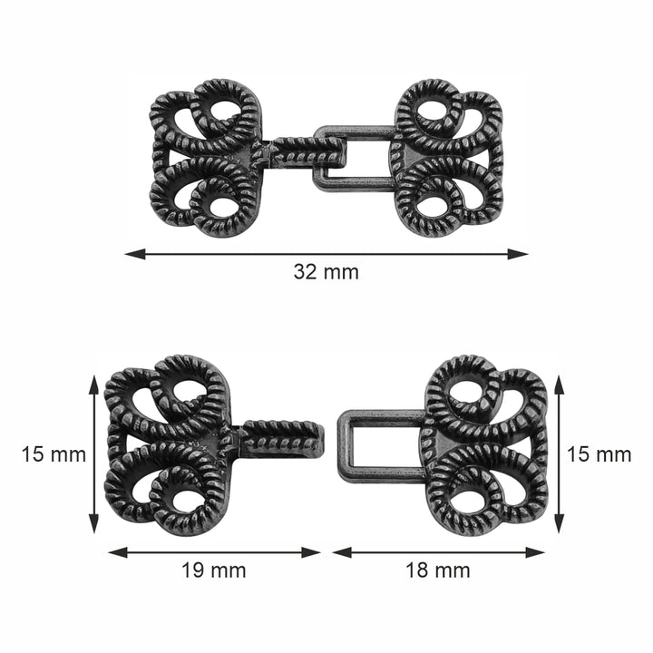 Designer Hook Clasps Metal Closures for Clothing for Men/Women