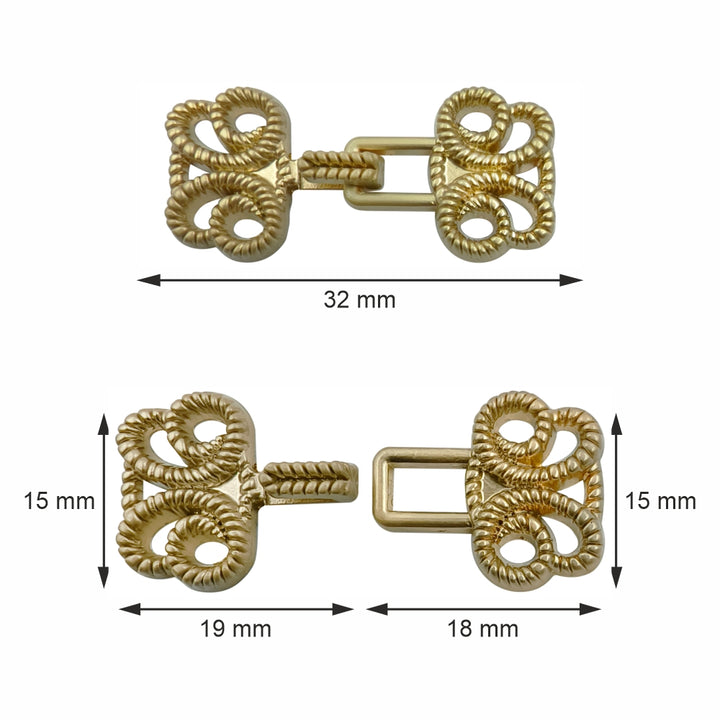Designer Hook Clasps Metal Closures for Clothing for Men/Women