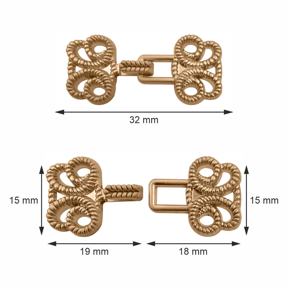 Designer Hook Clasps Metal Closures for Clothing for Men/Women