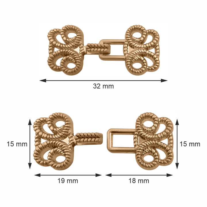 Designer Hook Clasps Metal Closures for Clothing for Men/Women