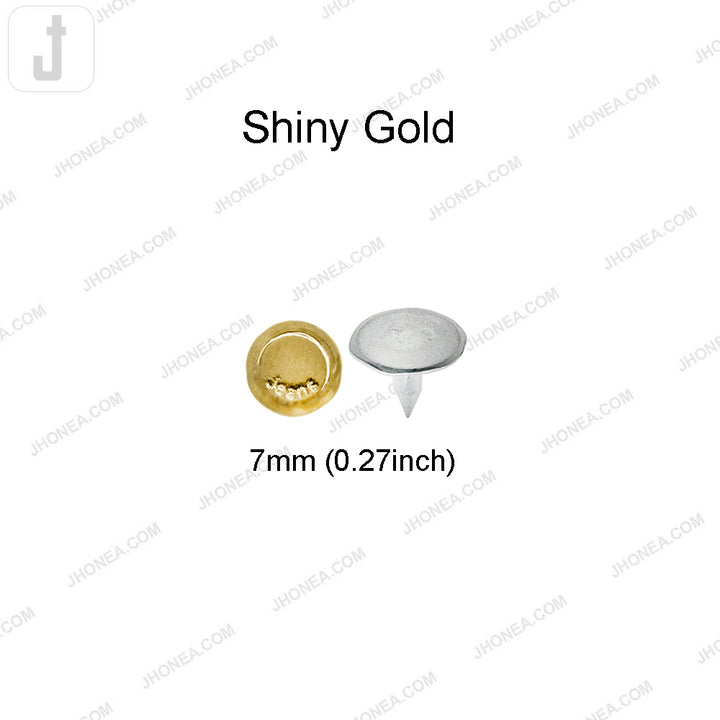 7mm Fashion Rivet Stud Fasteners for Leather/Denim/DIY Crafts