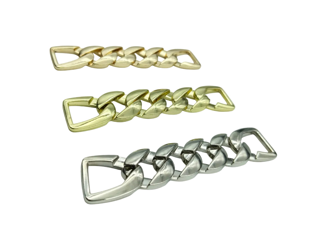 Quality Chain Design Shiny Finish Fashion Belt Buckle Accessory