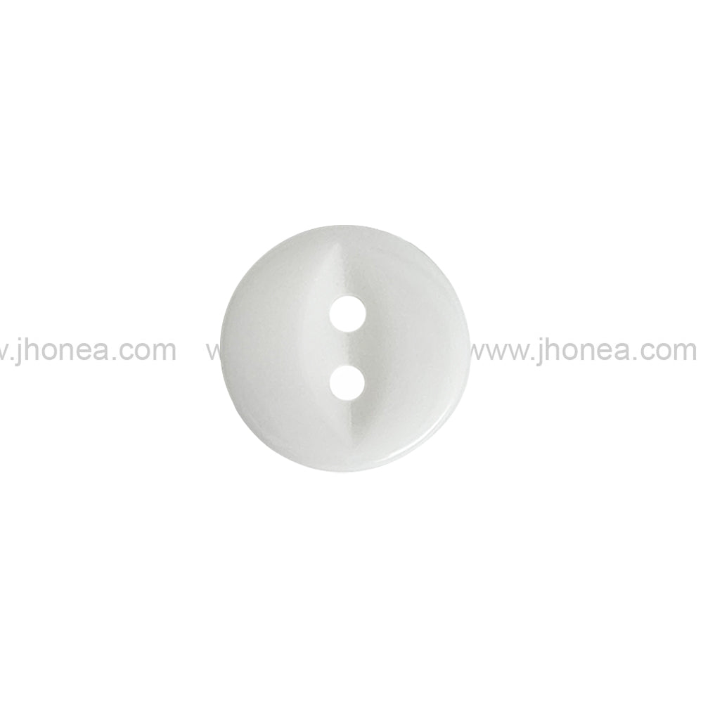 2-Hole Round Shape 12mm(20L) Poly  shirt/kurta/uniform Button