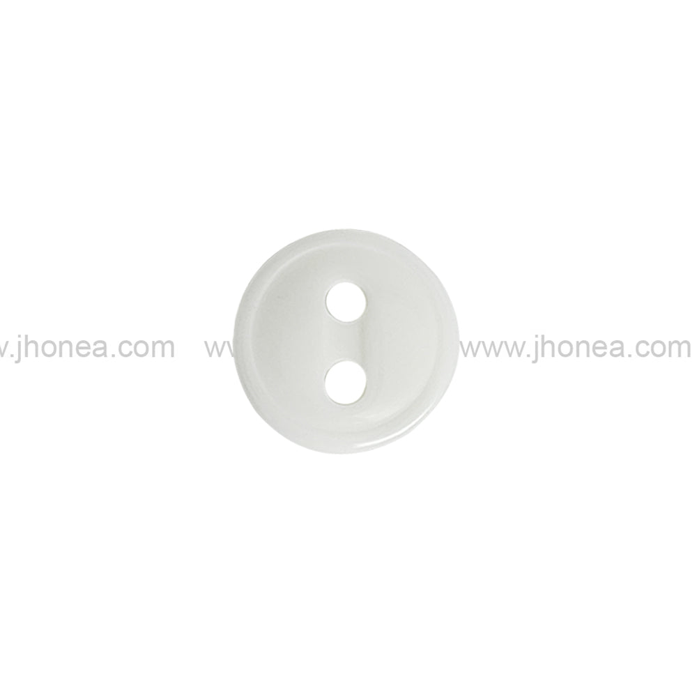Round Shape Rim Design 11mm(18L) Poly Shirt Button