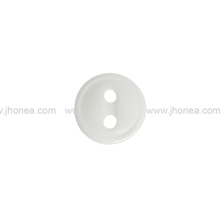 Round Shape Rim Design 11mm(18L) Poly Shirt Button