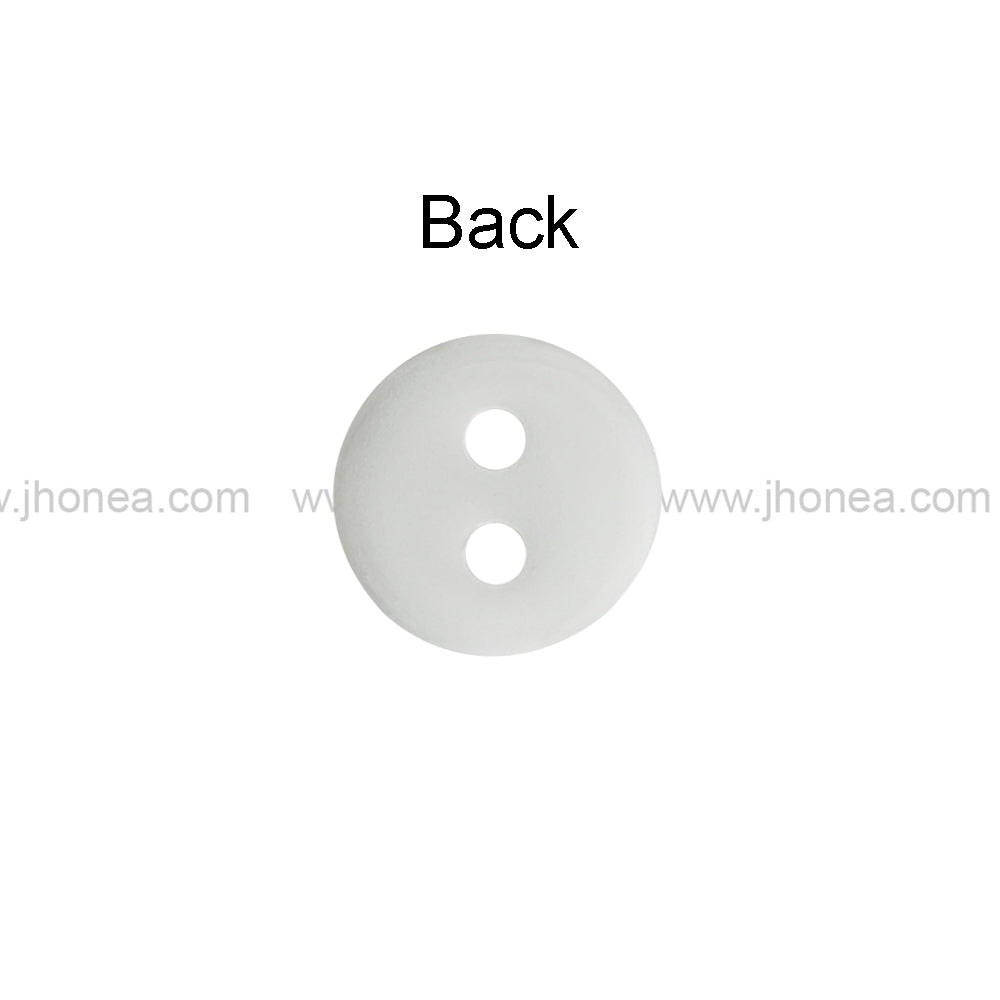 Round Shape Rim Design 11mm(18L) Poly Shirt Button