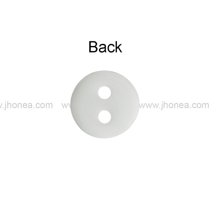 Round Shape Rim Design 11mm(18L) Poly Shirt Button
