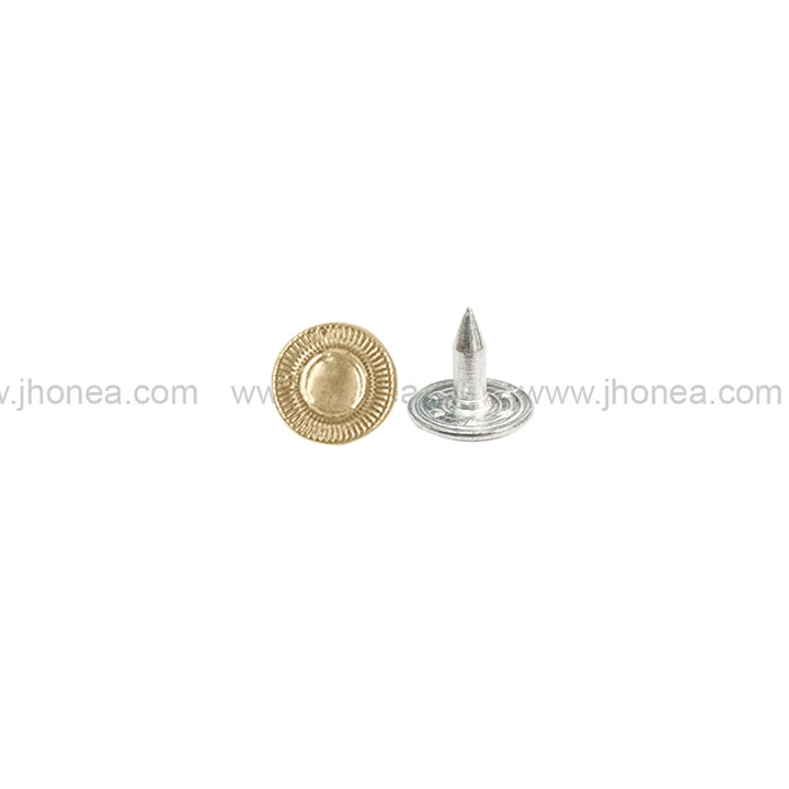 Decorative Shiny Gold Rivet Stud Fasteners for Jeans & DIY Leathercraft