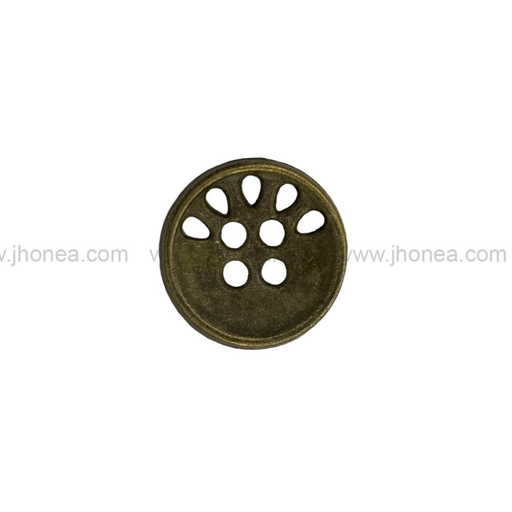 Round Shape Very Unique Design 4-Hole Metal Buttons