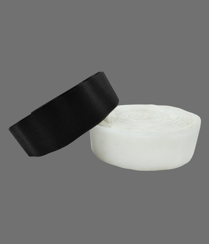 Hook & Loop Fastening Stick Grip Black/White Sew On Velcro Lace Tape