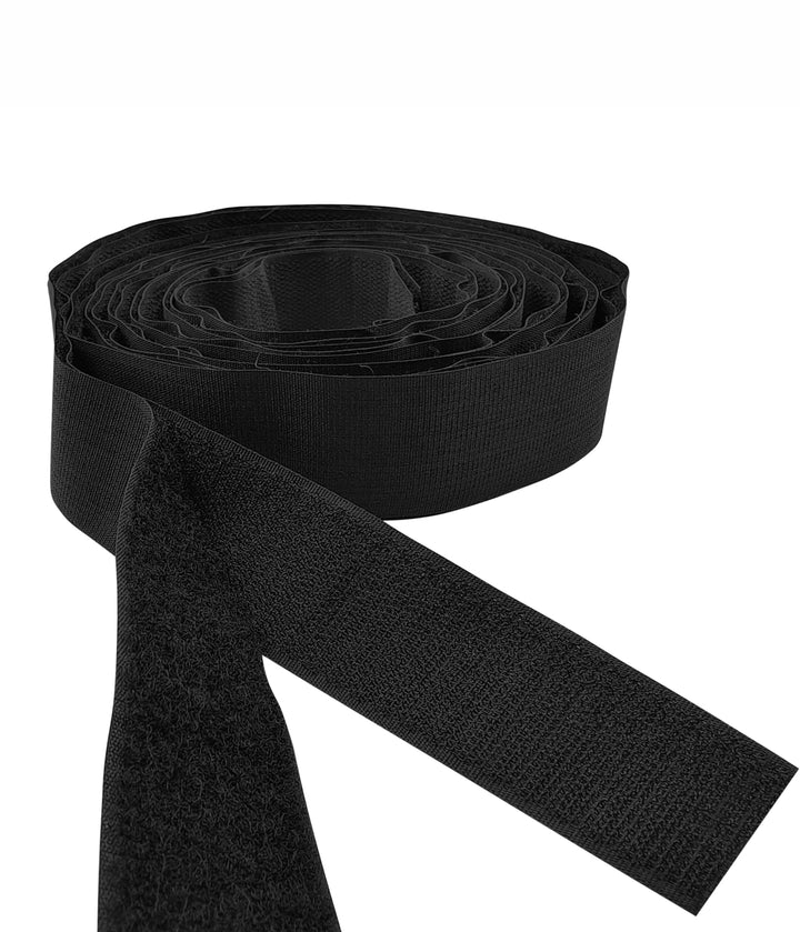 Hook & Loop Fastening Stick Grip Black/White Sew On Velcro Lace Tape