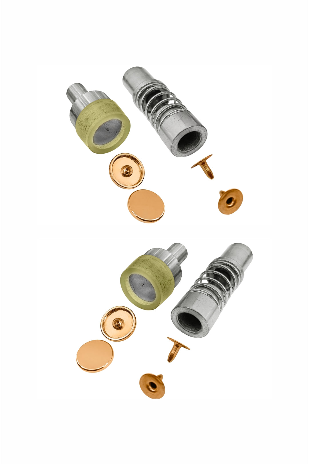 Flat Rivet Fastener Stud Mold Die Set for Leather/Denim/Canvas Pressing