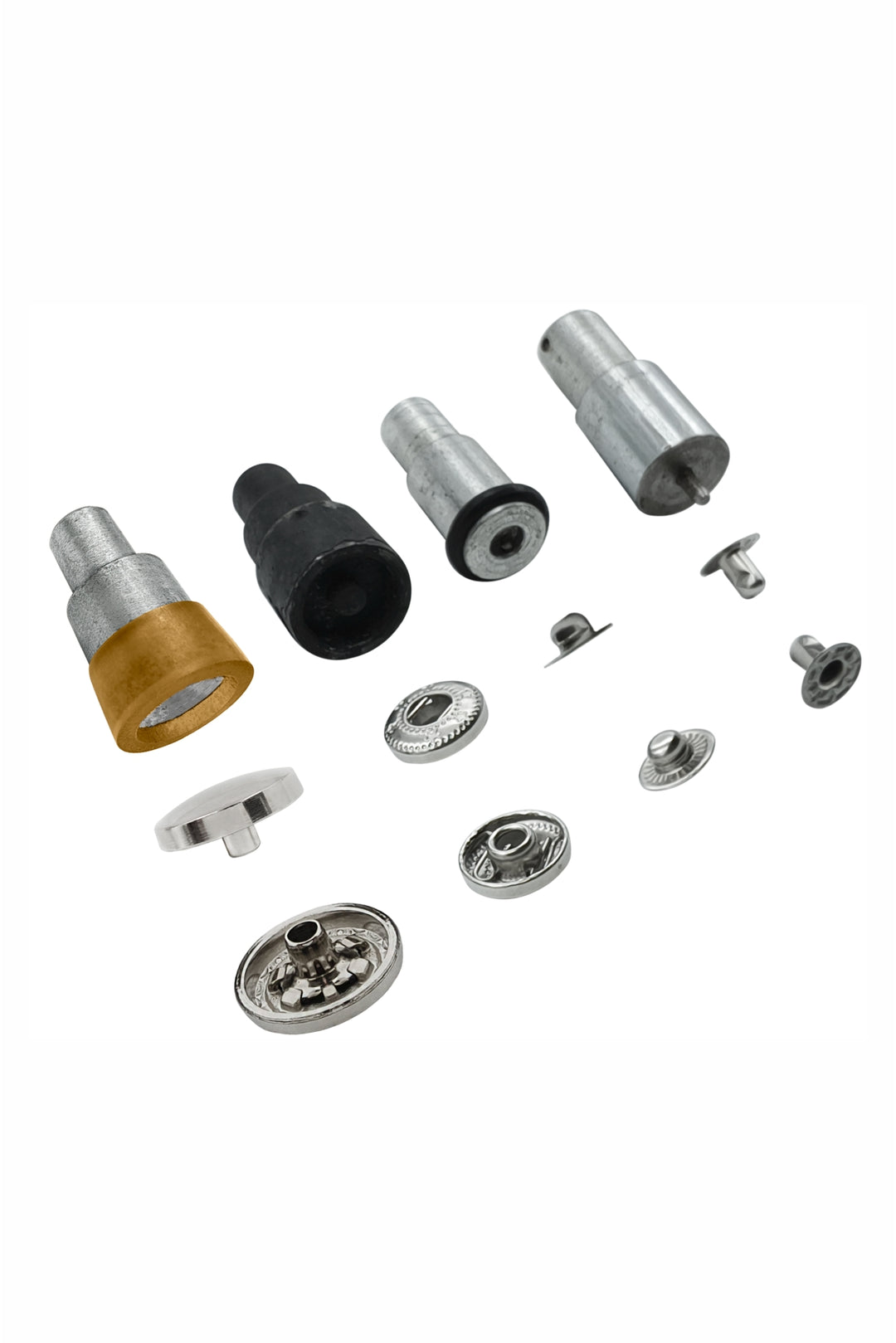 4-Part Dome Shape 12mm Snap Button Die Mold Set