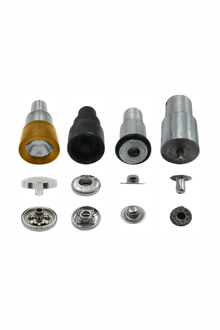 4-Part Dome Shape 12mm Snap Button Die Mold Set