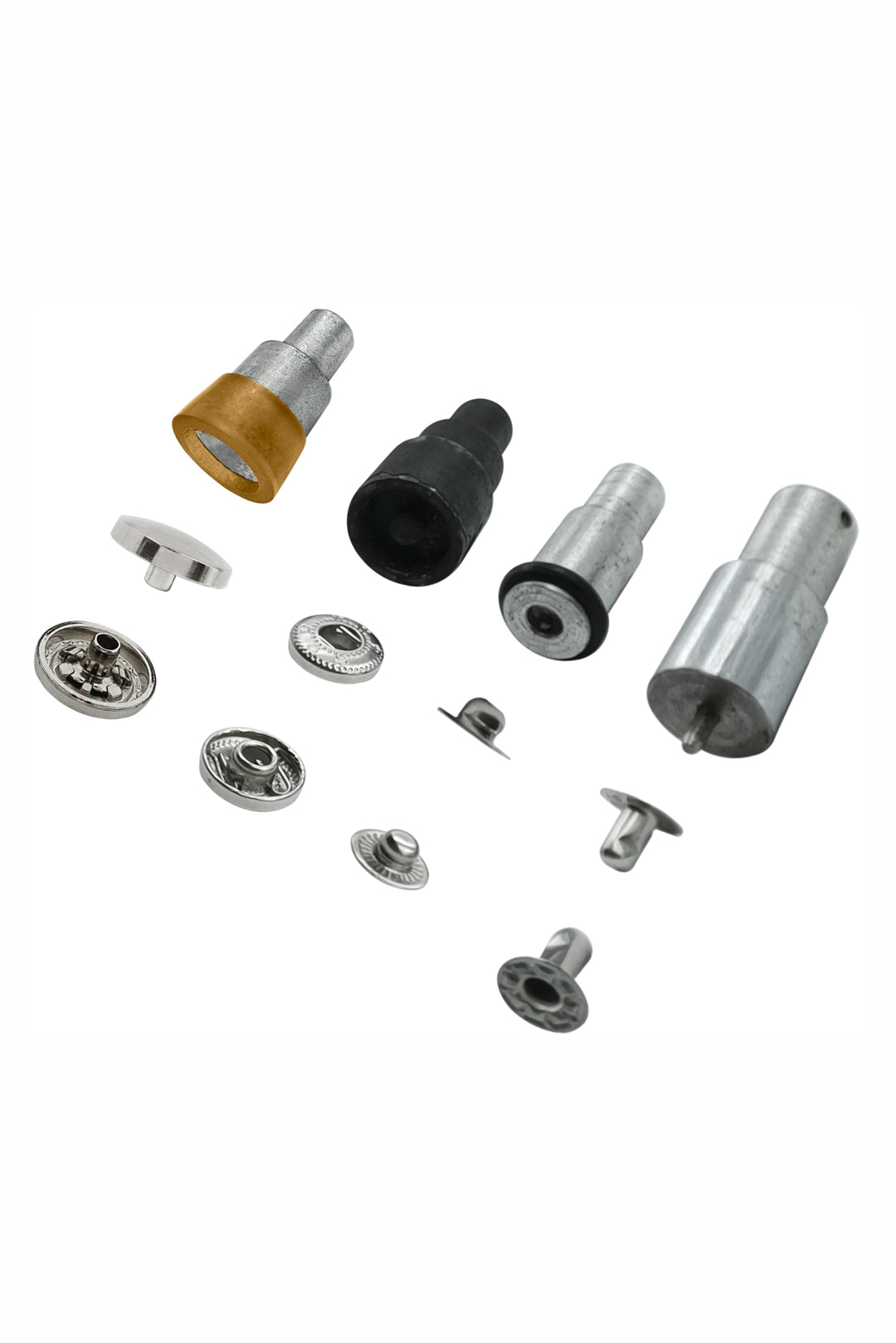 4-Part Dome Shape 12mm Snap Button Die Mold Set