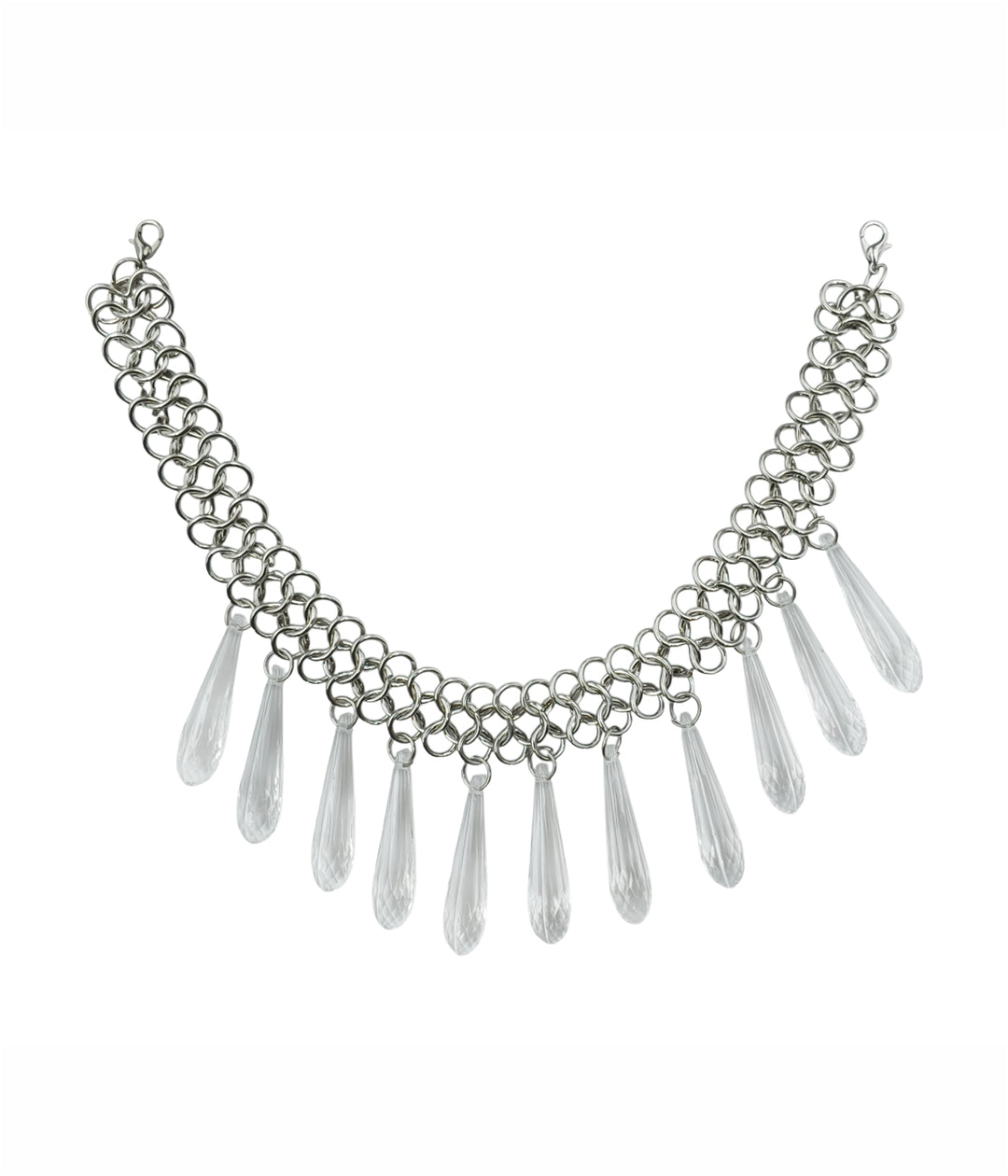 Stylish Silver Tassel Choker Necklace for Women Festive & Party Wear Jewelry