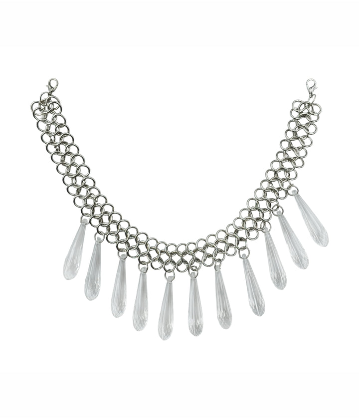 Stylish Silver Tassel Choker Necklace for Women Festive & Party Wear Jewelry