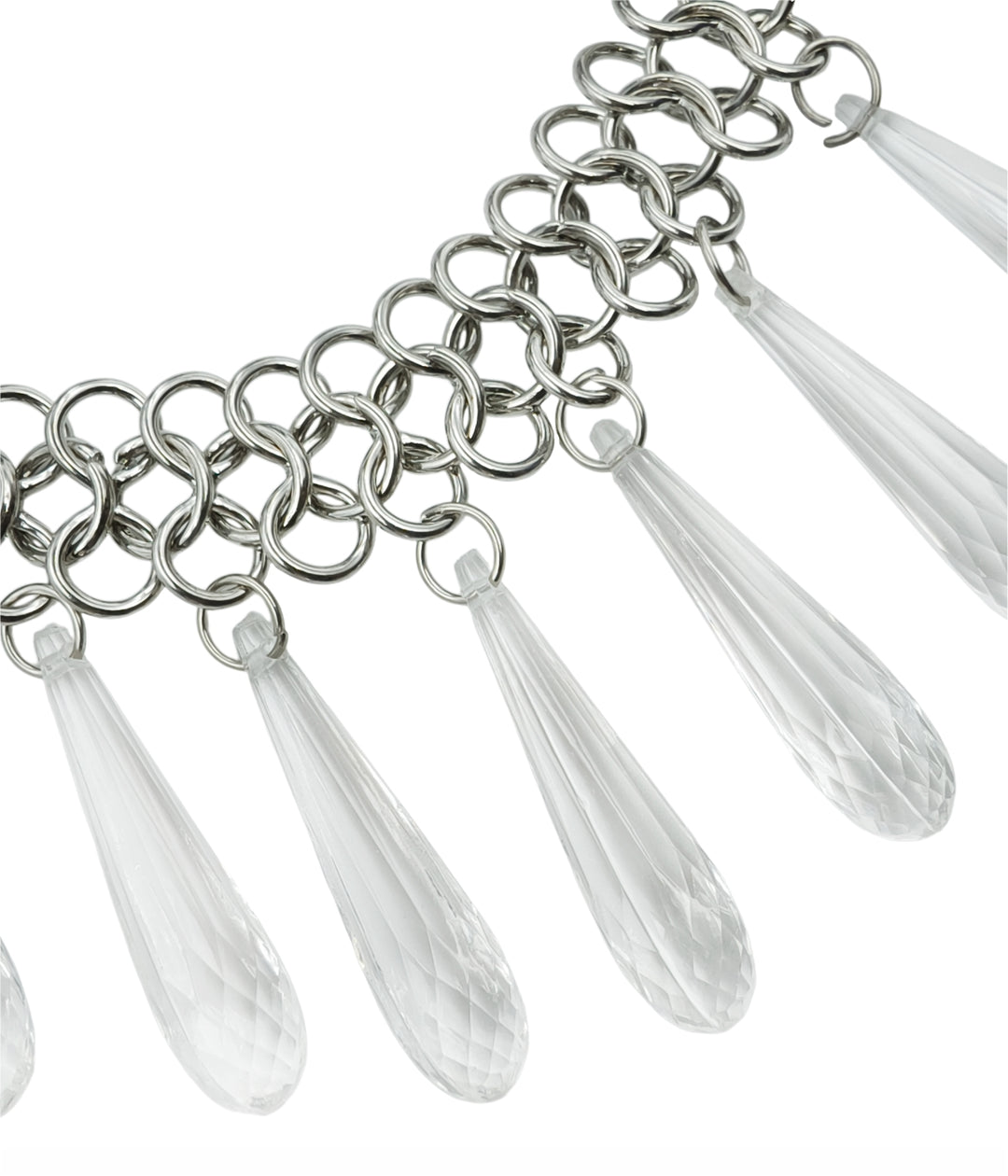 Stylish Silver Tassel Choker Necklace for Women