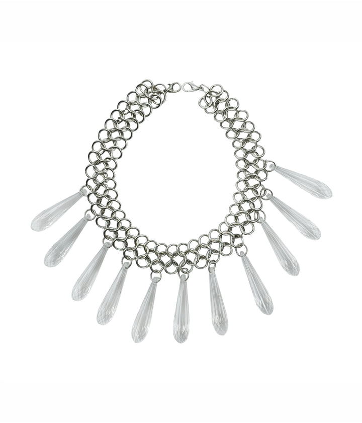 Stylish Silver Tassel Choker Necklace for Women Festive & Party Wear Jewelry