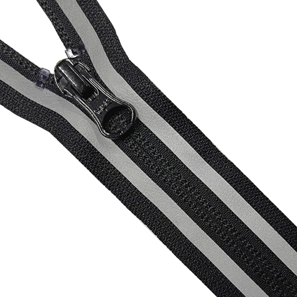 YKK® 8 Zipper Nylon Coil Zippers Made in USA~ Closed Bottom ~ 580 Black  (10 Zippers/Pack)