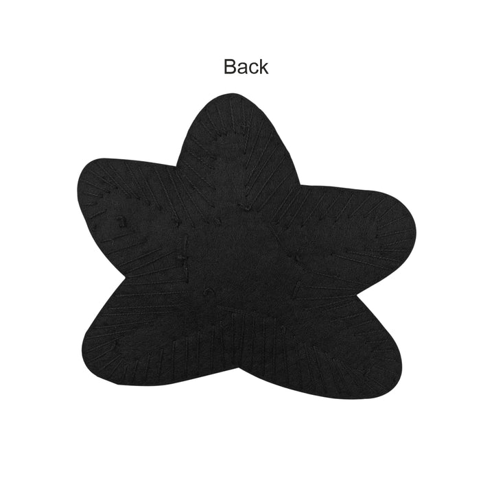 Classic Black Star Shape Beaded Decorative Patch